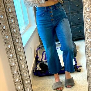 Madewell Slim Wide-leg Crop Jeans